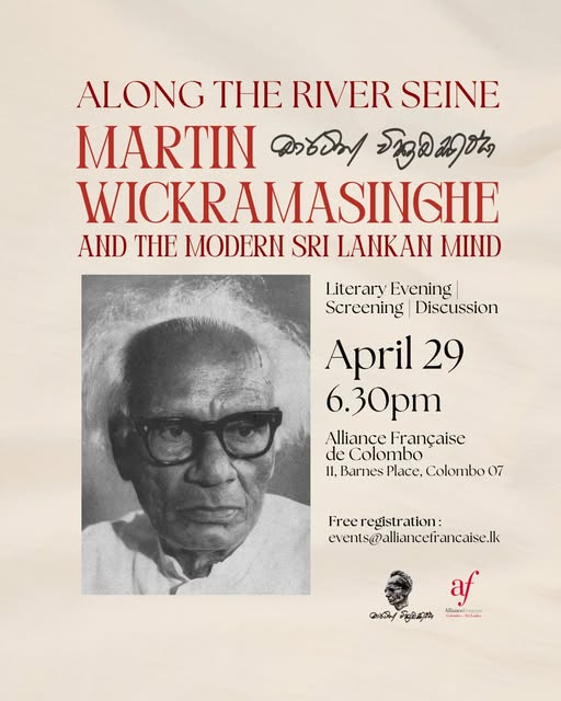 Along the River Seine: Martin Wickramasinghe and the Modern Sri Lankan Mind